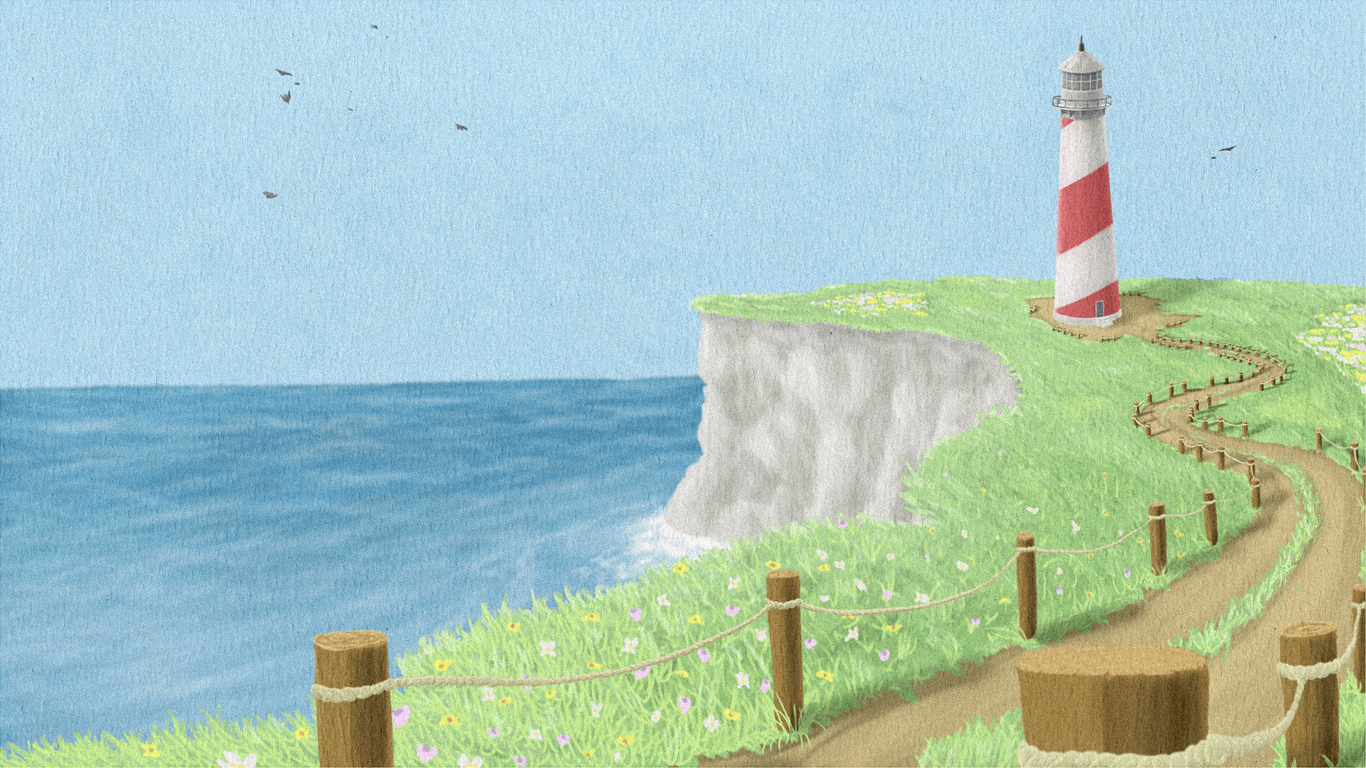 SiteHaus — coastal lighthouse illustration